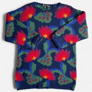 SOLDVintage vibrant alpaca oversized sweaterSOLD